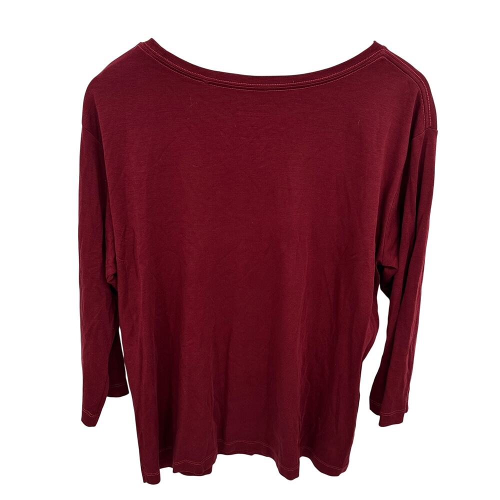 M.M. LaFluer Pima Cotton Basic 3/4 Tee // XL - Picture 4 of 4